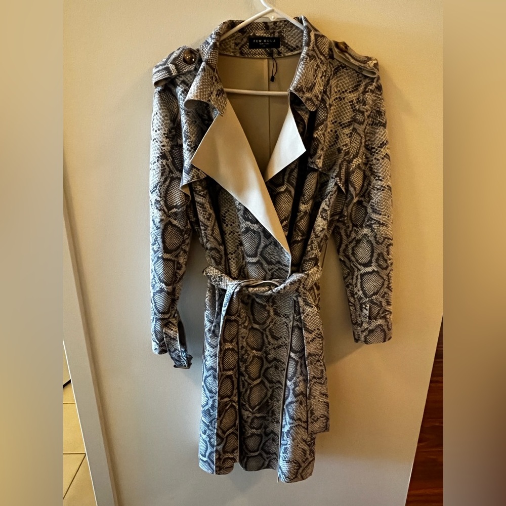 Snakeskin Jacket- Trench Coat